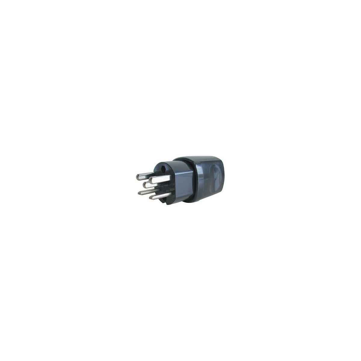 Electrical plug type 25 black / horizontal 16 A